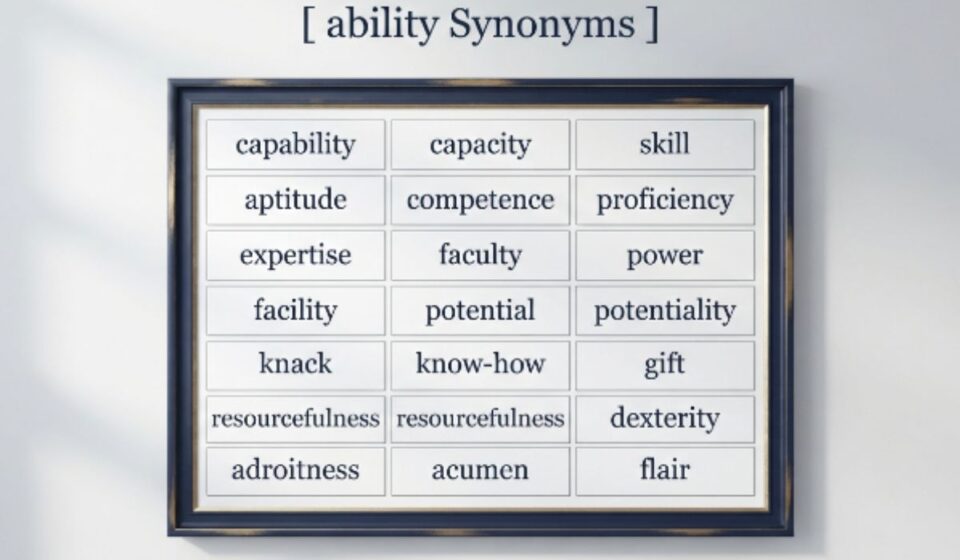 25 Synonyms for Ability With Examples and Everyday Uses