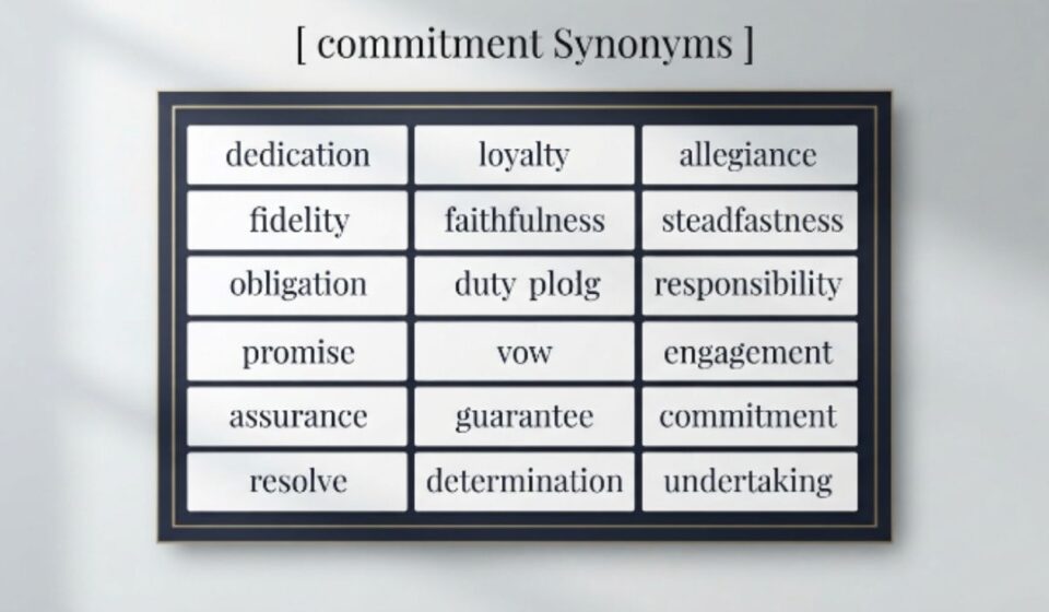 25 Synonyms for "Commitment" With Examples