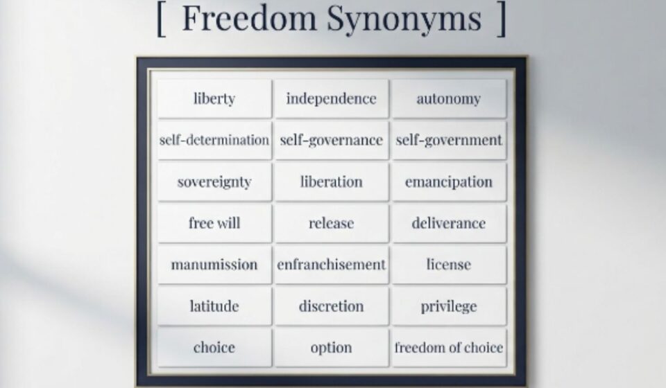 25 Synonyms for Freedom With Examples and Everyday Uses