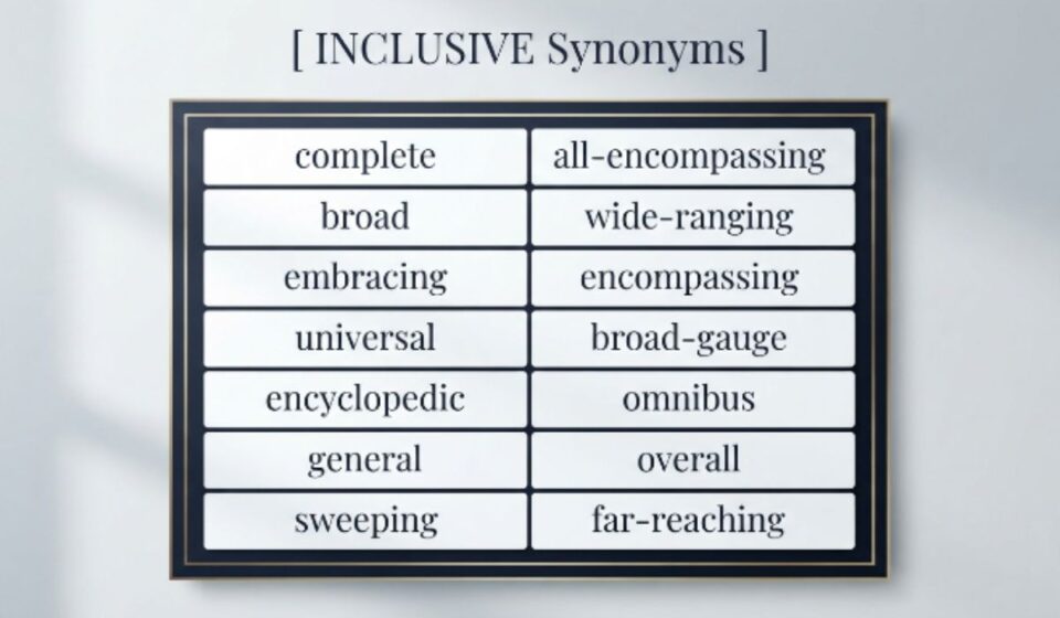 25 Synonyms for Inclusive With Examples for Every Context