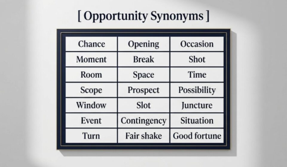 25 Synonyms for Opportunity With Examples