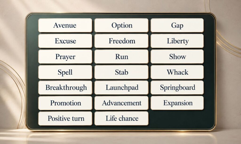 25 Synonyms for Opportunity and How to Use Them