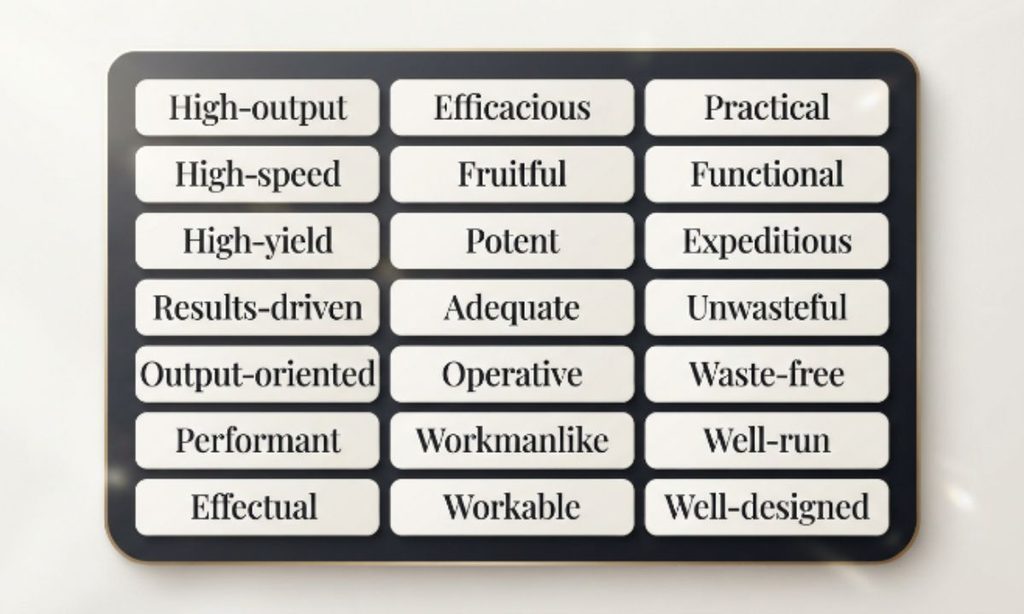 30 Alternative Phrases for Efficient