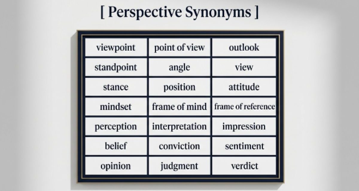 30 Perspective Synonyms to Add Depth to Your Writing