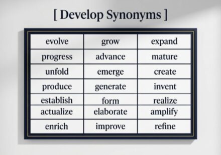 35 Synonyms for Develop With Examples for Every Situation