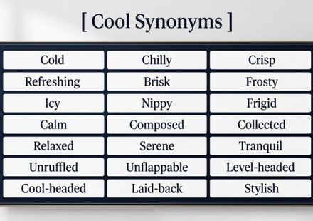 40 Cool Synonyms Better Words for Every Meaning of Cool