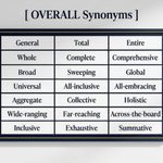 40 Overall Synonyms Better Words for Every Meaning