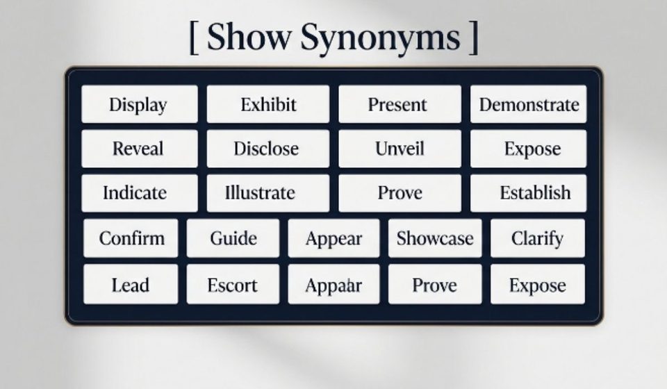 42 Show Synonyms Better Words for Every Meaning and Context