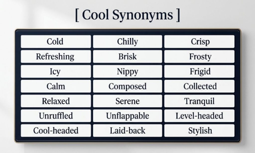 Cool Synonyms as Verbs