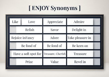 Enjoy Synonyms 30+ Alternatives to Enjoy and How to Use Them
