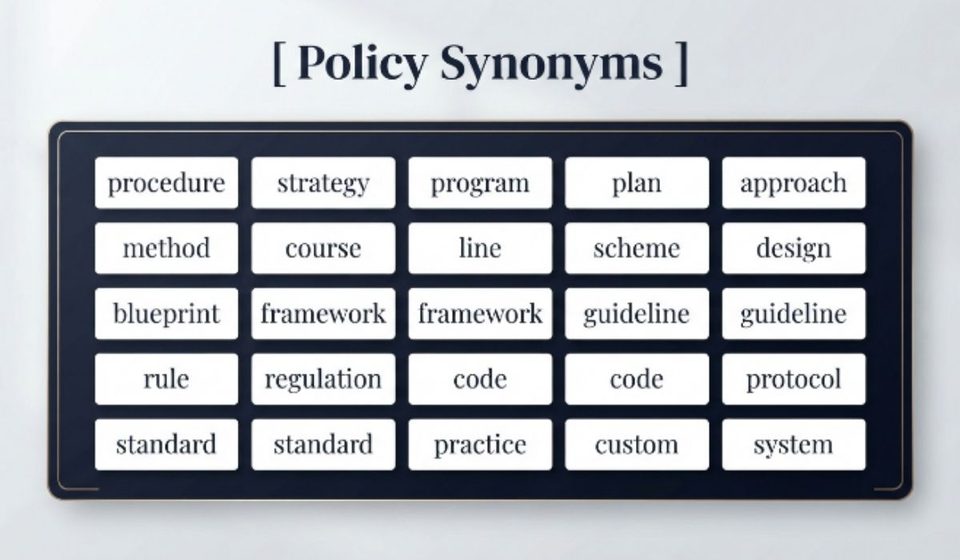 Policy Synonyms 35 Better Ways to Say Policy