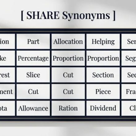Share Synonyms_ 30 Precise Words for Every Meaning
