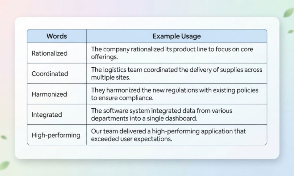 Synonyms for Efficiency (Noun Form)