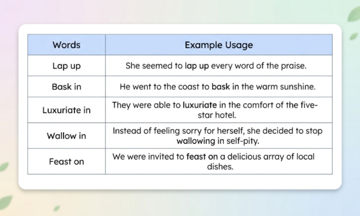 Synonyms for Enjoyment