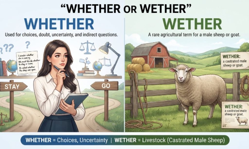 Are whether, wether, and weather pronounced the Same