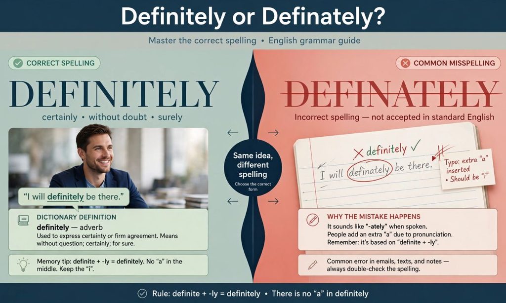 Definitely Versus Definately