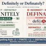 Definitely or Definately Correct Spelling and Common Mistakes
