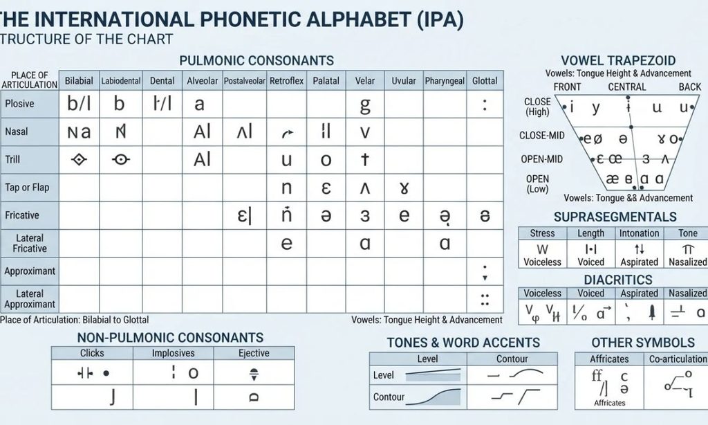 How the IPA Chart Is Organized