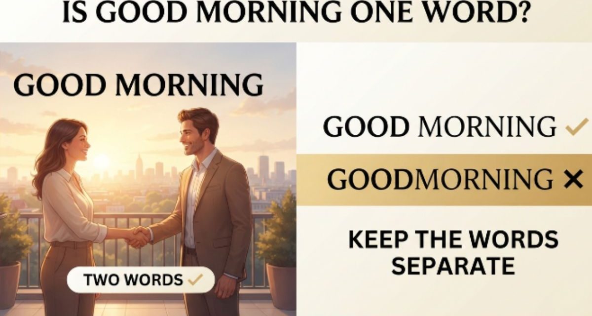 Is Good Morning one word The Correct Spelling Explained