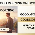 Is Good Morning one word The Correct Spelling Explained