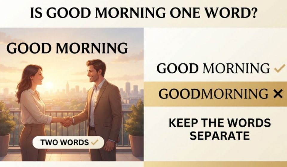 Is Good Morning one word The Correct Spelling Explained