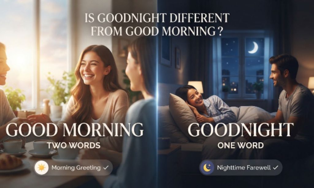 Is Goodnight Different From Good Morning