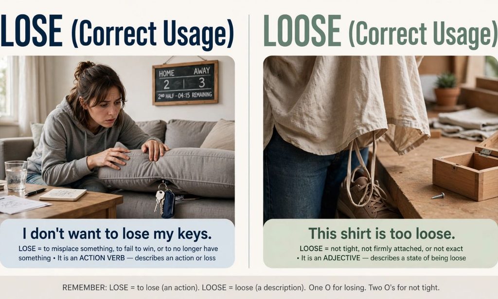 Loose vs Lose Examples by Situation