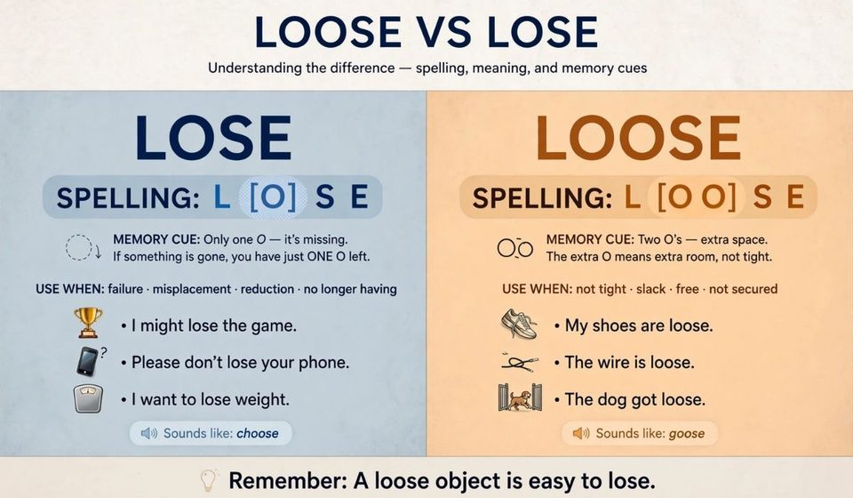 Loose vs Lose_ The Complete Guide to Using Each Word Correctly