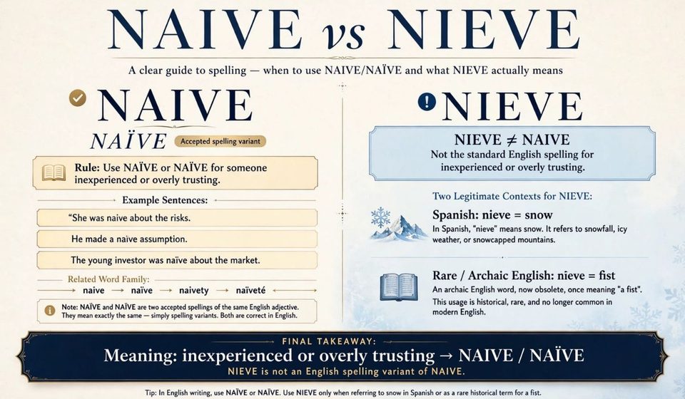 Naive vs Nieve_ Which Spelling Is Correct