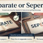 Separate or Seperate The Correct Spelling Explained