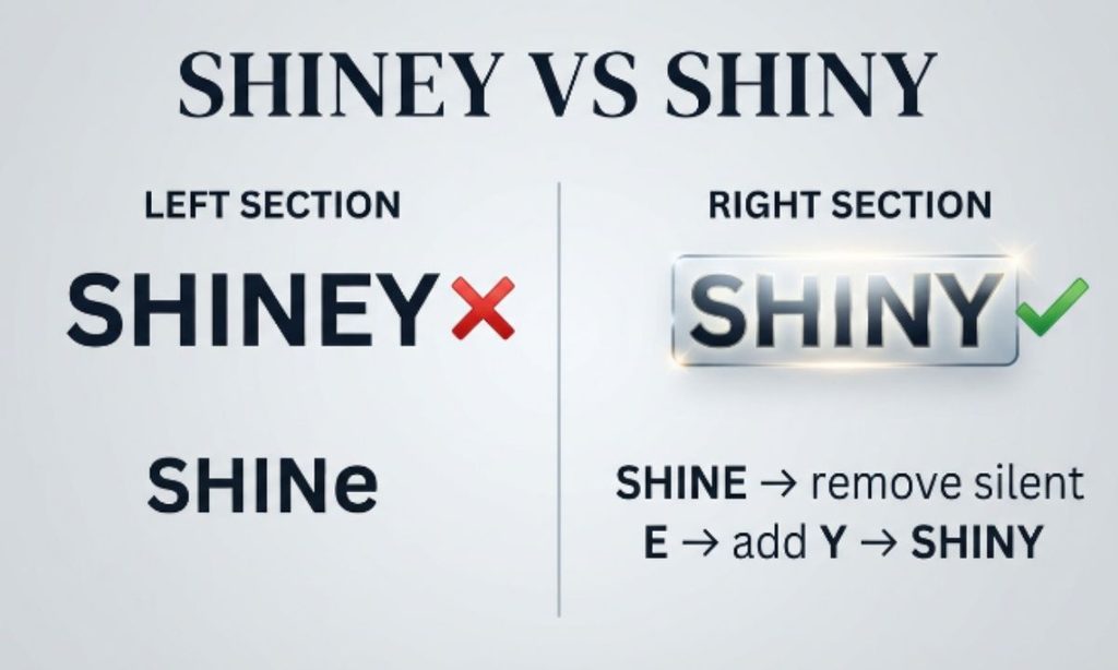 Shiny vs. Shinny A Different Word Entirely