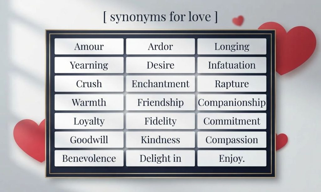 Synonyms for Family and Close Personal Love