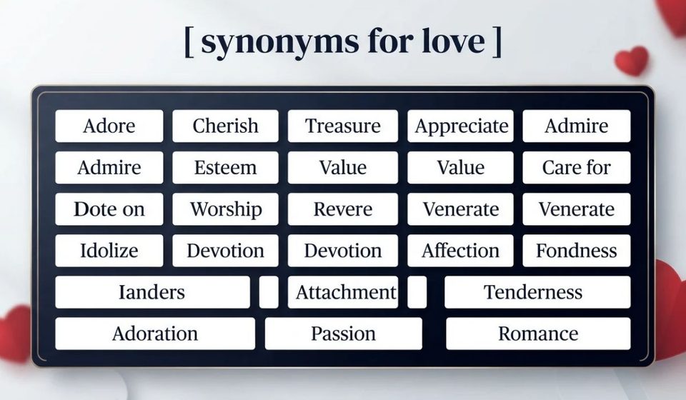 Synonyms for Love_ 40 Words for Romance, Care, and Devotion