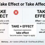 Take Effect or Take Affect The Correct Phrase, Explained
