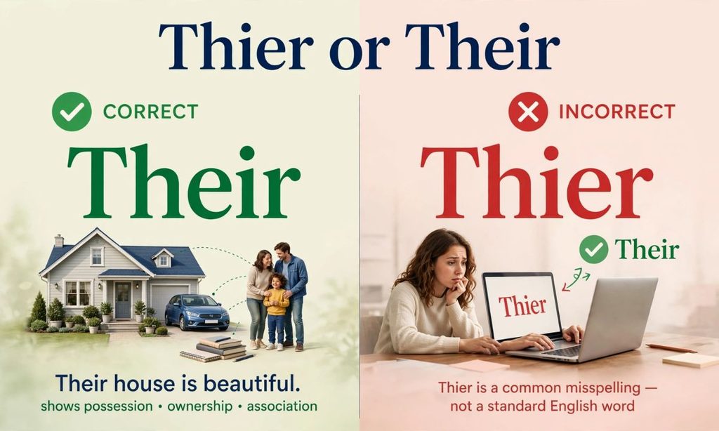 Their vs. Thier Examples in Context