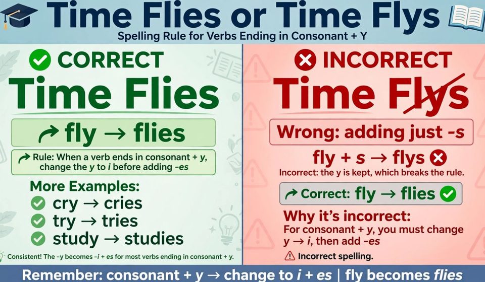 Time Flies or Time Flys Which Spelling Is Correct