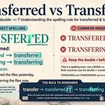 Transferred vs Transfered Which Spelling Is Correct