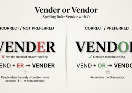 Vender or Vendor Which Spelling Should You Actually Use