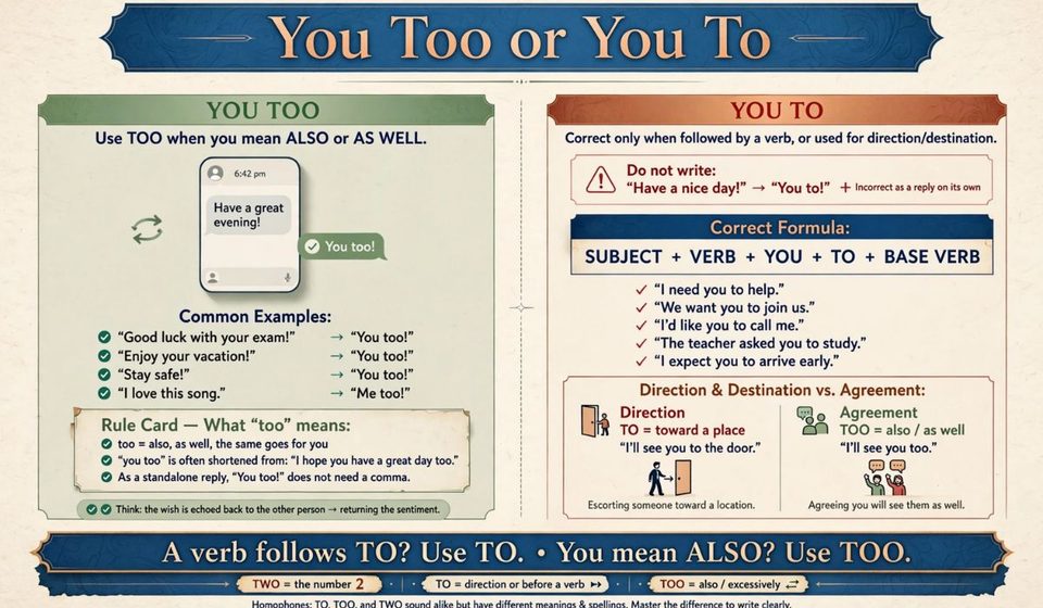 You Too or You To_ The Correct Way to Reply Every Time