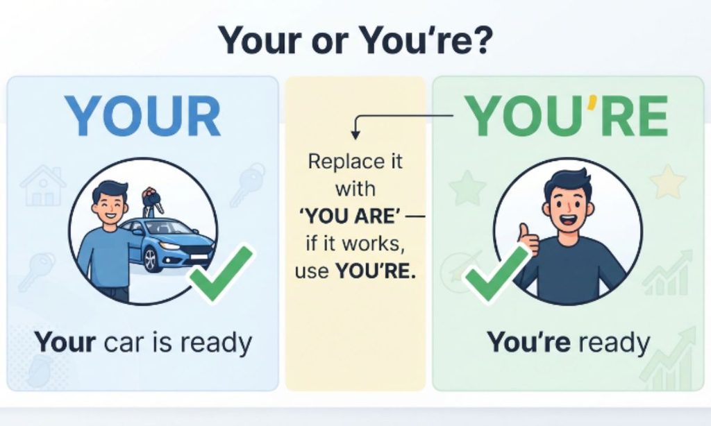 Your vs. You are in the Same Sentence