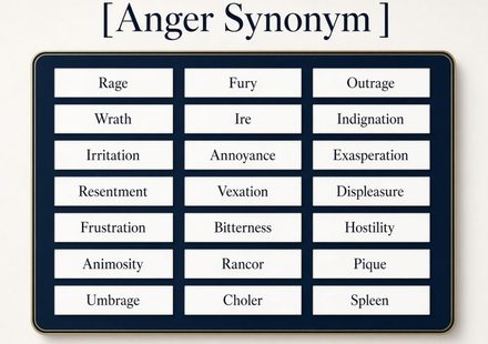 40 Synonyms for Anger and How to Use Them