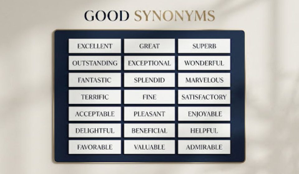 45 Alternative Words for Good and When to Use Them