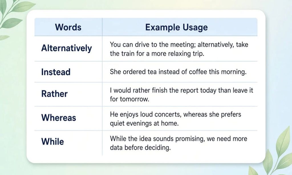 However Synonyms With Examples
