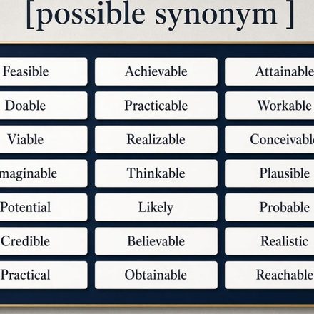 Possible Synonym 40 Better Words and When to Use Them