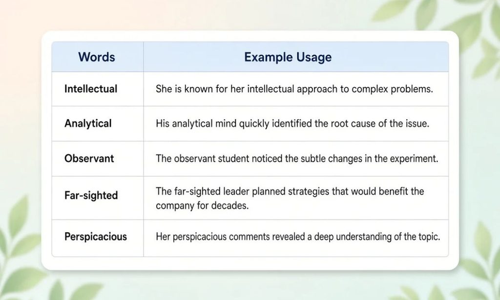 Smart Synonyms with examples