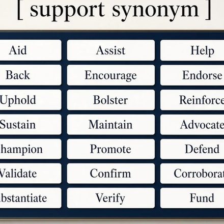 Support Synonym_ 30 Better Words and When to Use Them